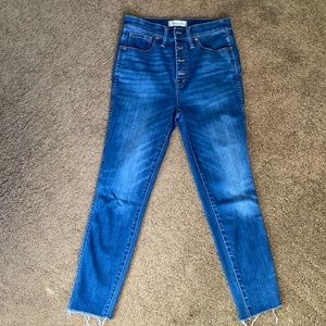 Madewell Jeans: 10” High-Rise Skinny Crop size 28